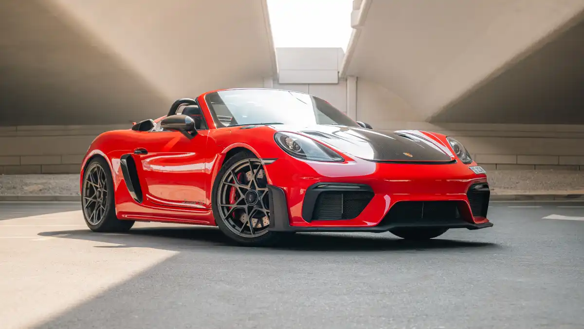 Rent Porsche 718 Spyder RS in Dubai | Happy Day Car Rental